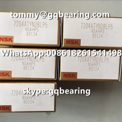 P5 Hızlı 30 derece temas açısı NSK 7204ATYNDBLP5 açılı temas topu rulmanı