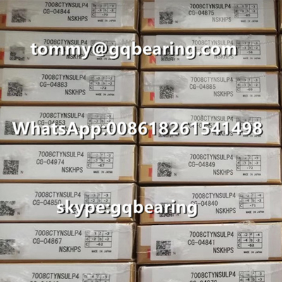 15 derece temas açısı tek evrensel NSK 7008CTYNSULP4 açılı temas topu rulmanı