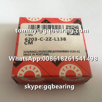Portekiz Orijinal FAG 6203-C-2Z-L138 CM Derin Çukurlu Top Taşımacılığı 6203-C-2Z Taşımacılığı