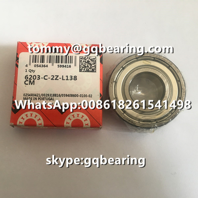 Portekiz Orijinal FAG 6203-C-2Z-L138 CM Derin Çukurlu Top Taşımacılığı 6203-C-2Z Taşımacılığı