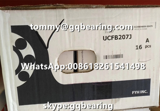 Dökme demir malzemesi FYH UCFB205J 3 bultlu Flanged Pillow Block Ball Bearing UCFB205