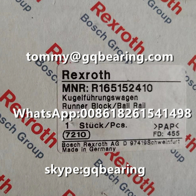 Rexroth R165152410 Çelik Malzeme Flanş Tipi Ağır Görevli Standart Uzunluk Standart Yükseklik Top Ray Runner Blok