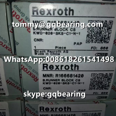 Rexroth R166681420 Çelik Malzemesi Dar Tipi Kısa Uzunluk Standart Yükseklik SKS Koşucu Blok