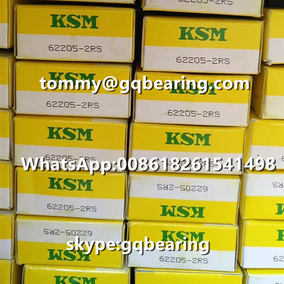 Japonya Kökenli KSM 62205-2RS Kauçuk Kapalı Derin Çukurlu Top Taşıyıcısı 25 x 52 x 18 mm