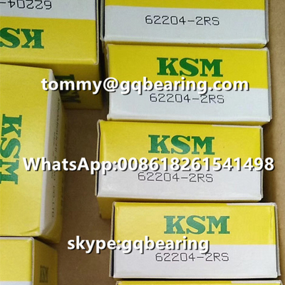 Japonya Kökenli KSM 62205-2RS Kauçuk Kapalı Derin Çukurlu Top Taşıyıcısı 25 x 52 x 18 mm