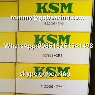 Japonya Kökenli KSM 62306-2RS Kauçuk Kapalı Derin Çukurlu Top Taşıyıcısı 30 x 72 x 27 mm