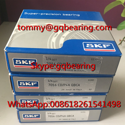 Tandem Arka arkaya eşleşen SKF 7016 CD/P4A QBCA Süper hassaslıklı açılı temas topu rulmanı