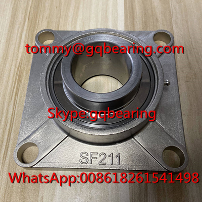 SSUCF211-32 Tam Paslanmaz Çelik Dört Bolt Flanged Konut Birimleri UCF211-32 Yastık Blok Top Taşıma