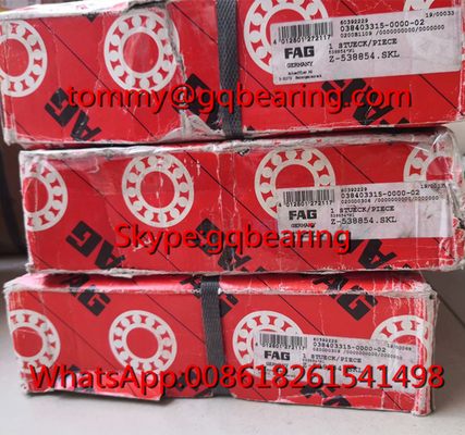 FAG 538854 Çift Sıralı Köşeli Kontakt Top Taşıyıcısı 309515D Bölünmüş İç Halkası olan Taşıyıcı