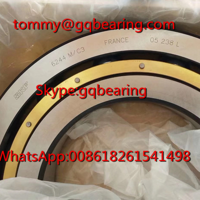 C3 Açıklık SKF 6244 M/C3 Bakır Kafesli Derin Çukurlu Top Taşıyıcısı