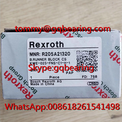 Karbon Çelik Malzeme Rexroth R205E71420 Koşucu Blok KWE-030-SNH-C1-N-1 Top Ray RunnerBlock