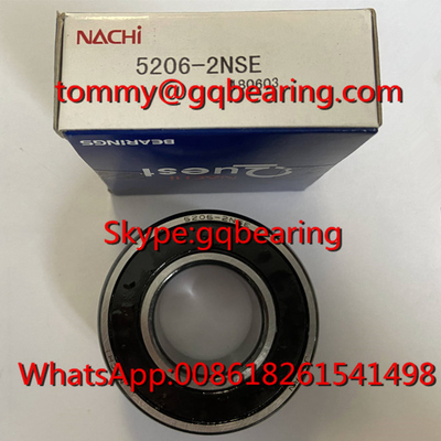 GCR15 STEEL MATERIAL NACHI 5206-2NSE Çifte Satır Çelişkili Temas Top Taşıyıcı Dükkanları Tipi ZZ 2RS OPEN