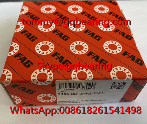 Slovakya Kaynak FAG 3306-BD-2HRS-TVH Nylon Kafes Çift Sıralı Köşeli Temas Top Taşıyıcısı