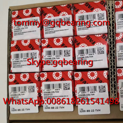 Slovakya Kaynak FAG 3203-BD-XL-2Z-TVH Nylon Kafes Çift Sıralı Köşeli Temas Top Taşıyıcısı 3203-BD-2Z-TVH Taşıyıcı