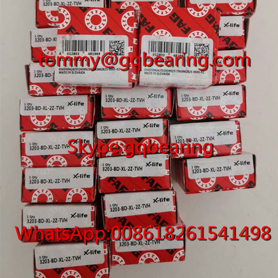 Slovakya Kaynak FAG 3203-BD-XL-2Z-TVH Nylon Kafes Çift Sıralı Köşeli Temas Top Taşıyıcısı 3203-BD-2Z-TVH Taşıyıcı