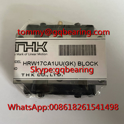 Gcr15 çelik malzemesi THK HRW17CA doğrusal blok HRW17CA1UU ((GK) hassas doğrusal kılavuzluk kaydırma rulmanı
