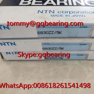 Gcr15 çelik malzemesi NTN 6830ZZ İnce Duvarlı Taşlı Taşlı Taşlı Taşlı Taşlı