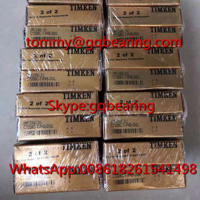 TIMKEN B7208C-T-P4S-DUL Süper hassasiyetli açılı temas topu rulmanı 40x80x18mm temas açısı 15 derece