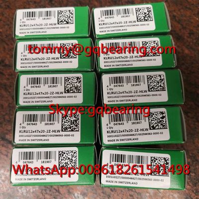 INA KLRU12X35X12-2Z Çizgi rulo rulmanı KLRU12X35X12-2Z-HLW Cam takip rulmanı